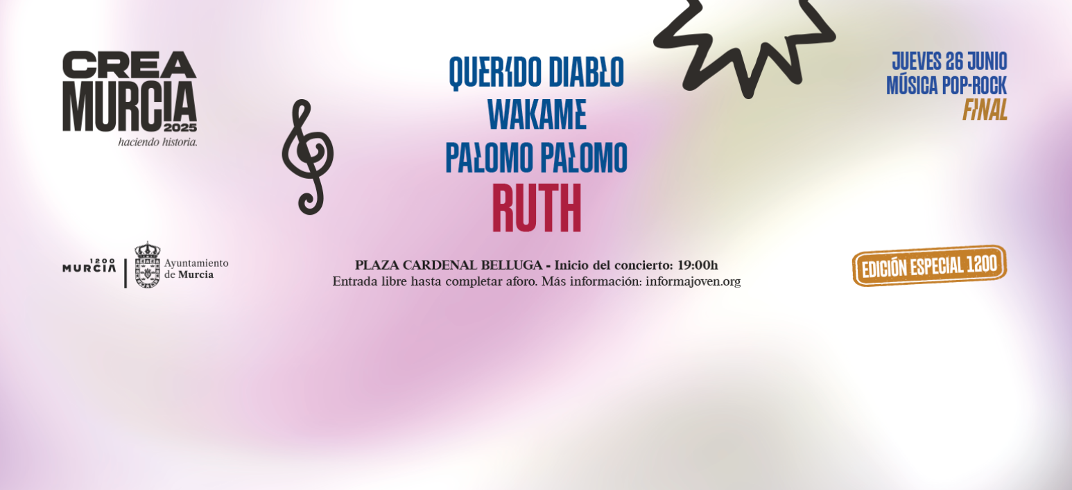 El nuevo proyecto de Ruth Lorenzo como colofn a la final Pop Rock del CreaMurcia 2025